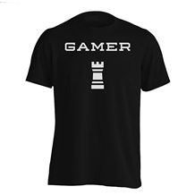 camisetas de ajedrez - gamer negra