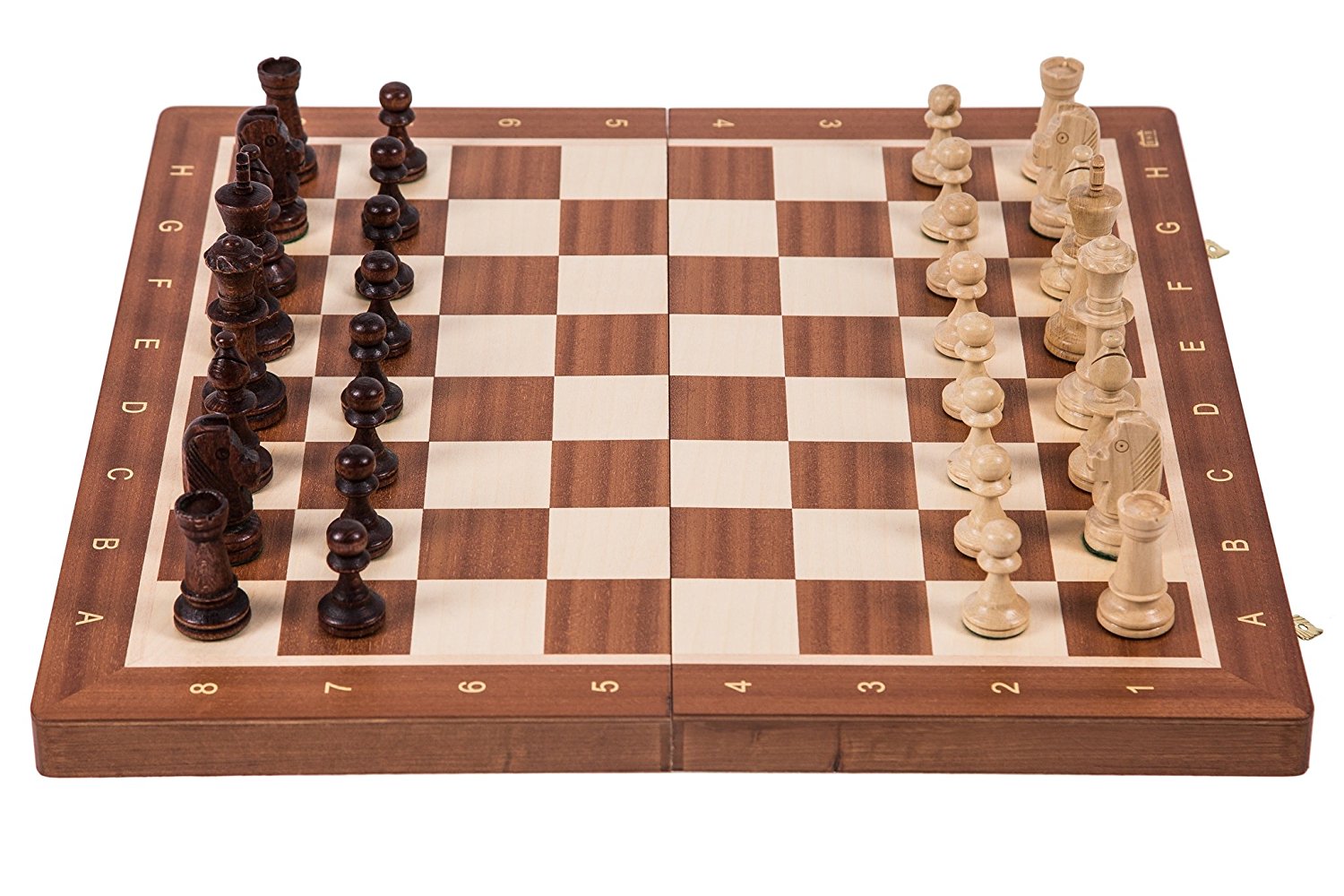 tablero de ajedrez de madera