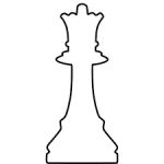 reina de ajedrez para colorear