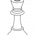 Rey de ajedrez para colorear